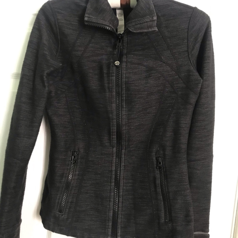 Lulullemon Define Black Denim Zipper Jacket，size：4，